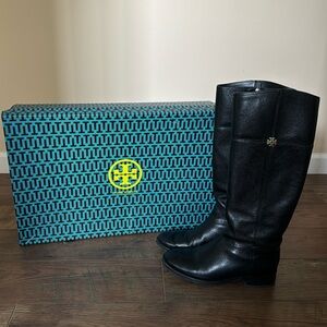 Tory Burch Black Jolie Riding Boot